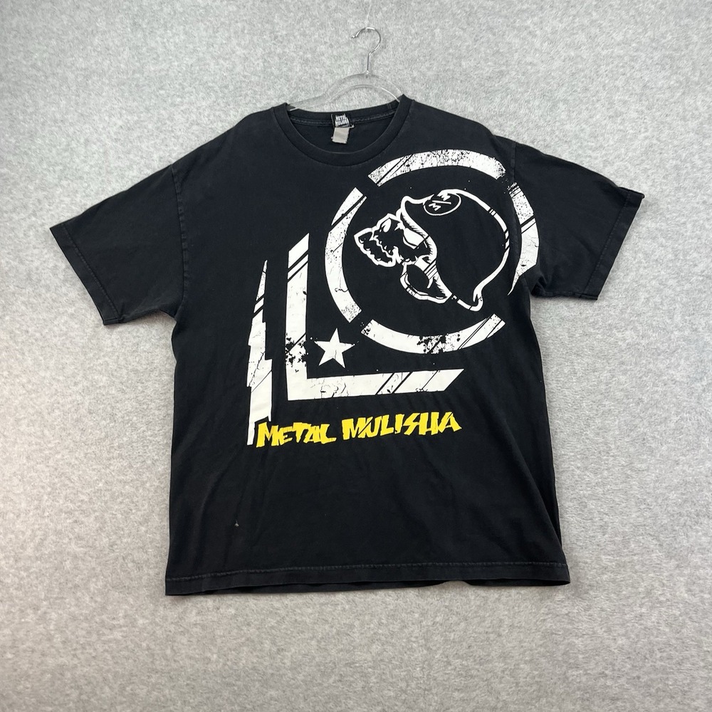 Vintage Y2K Metal Mulisha Grunge‎ Graphic T Shirt Men's L Skater Skull Mallgoth